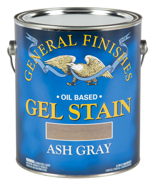 ASH GRAY General Finishes Gel Wood Stain GALLON (oil based)