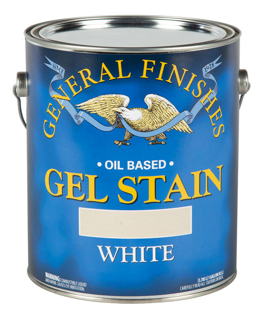 WHITE General Finishes Gel Wood Stain GALLON (oil based)
