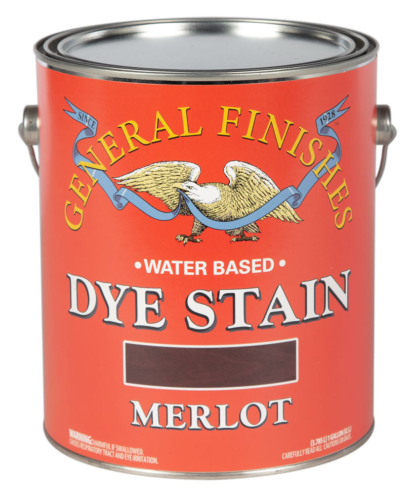 MERLOT General Finishes Dye Stain GALLON