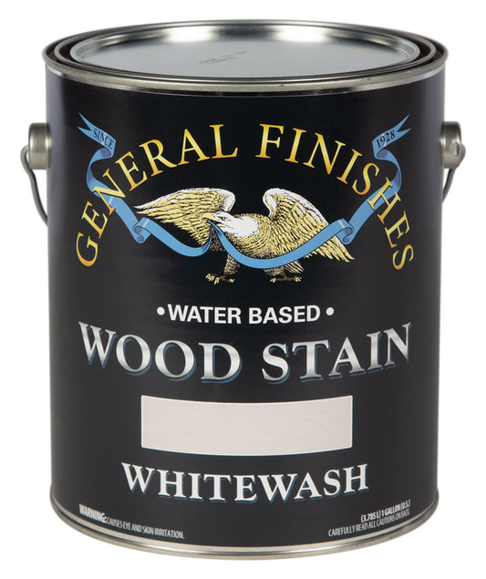 WHITEWASH General Finishes Wood Stain GALLON (water based)