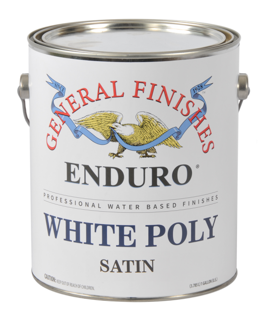Enduro White Poly SATIN (water based) 1 GALLONS