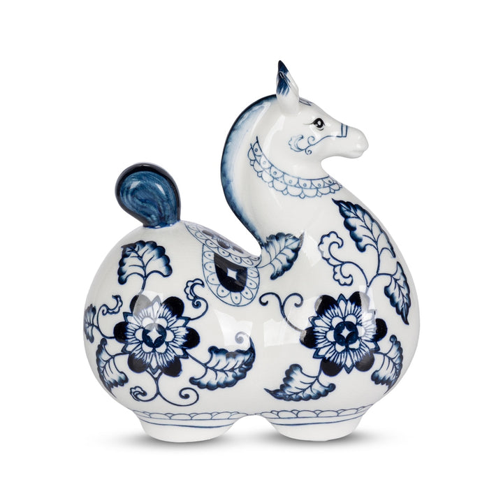 Porcelain horse statues, view 3