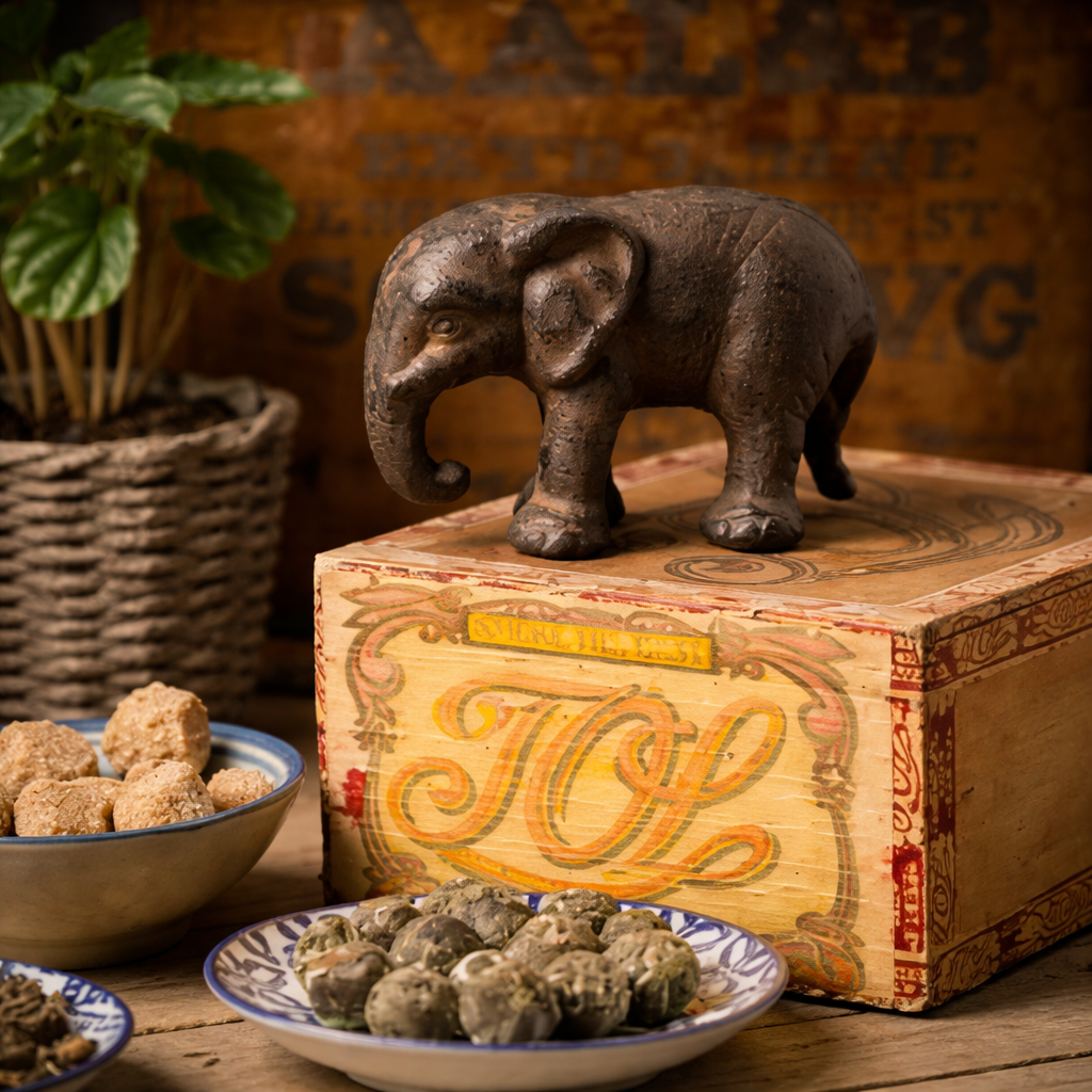 Cast Iron Elephant Figurine