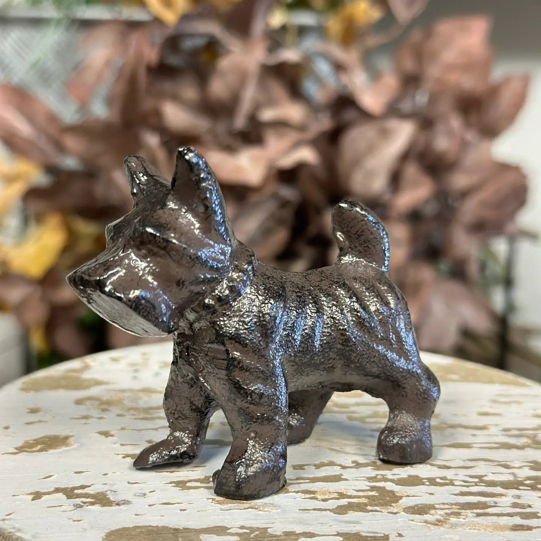 Cast Iron Schnauzer Figurine