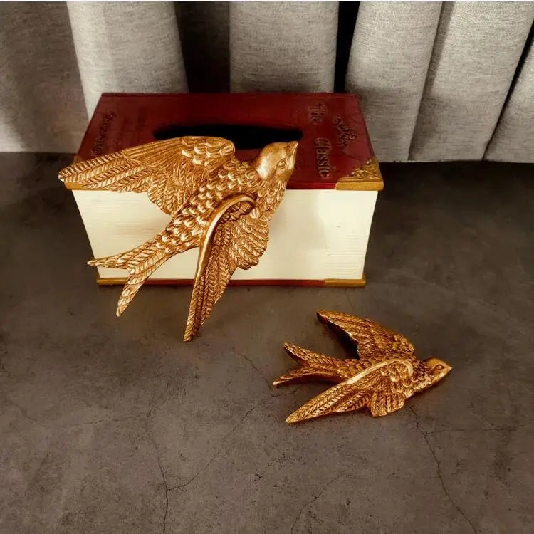 Gold Flying Bird Wall Décor — view 2