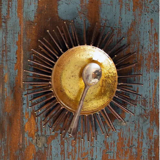 Gold-Leaf Sea Urchin Dish