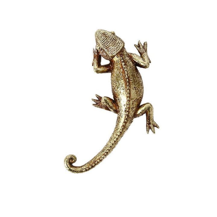 Gold Lizard Decorative Figurine by Vagabond Vintage