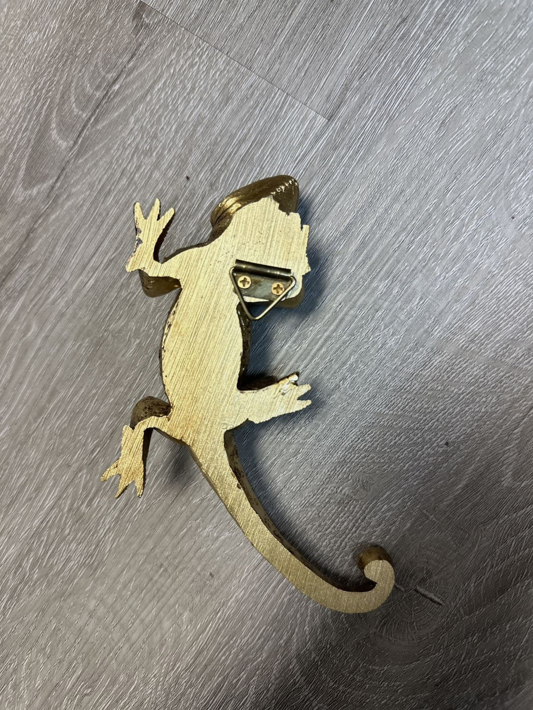 Gold Lizard Decorative Figurine by Vagabond Vintage