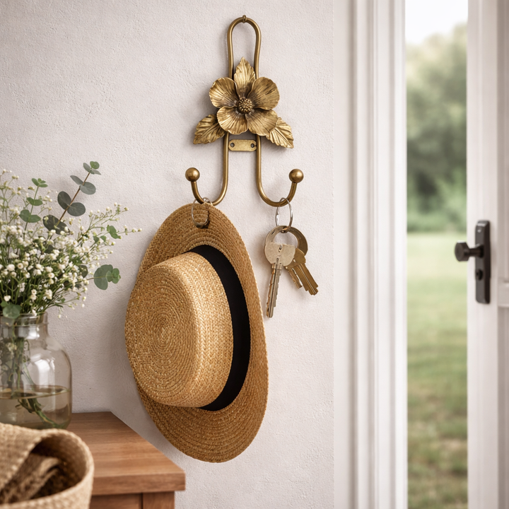 Iron Flower Wall Hook — view 1