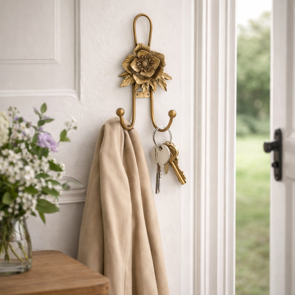 Iron Flower Wall Hook — view 2