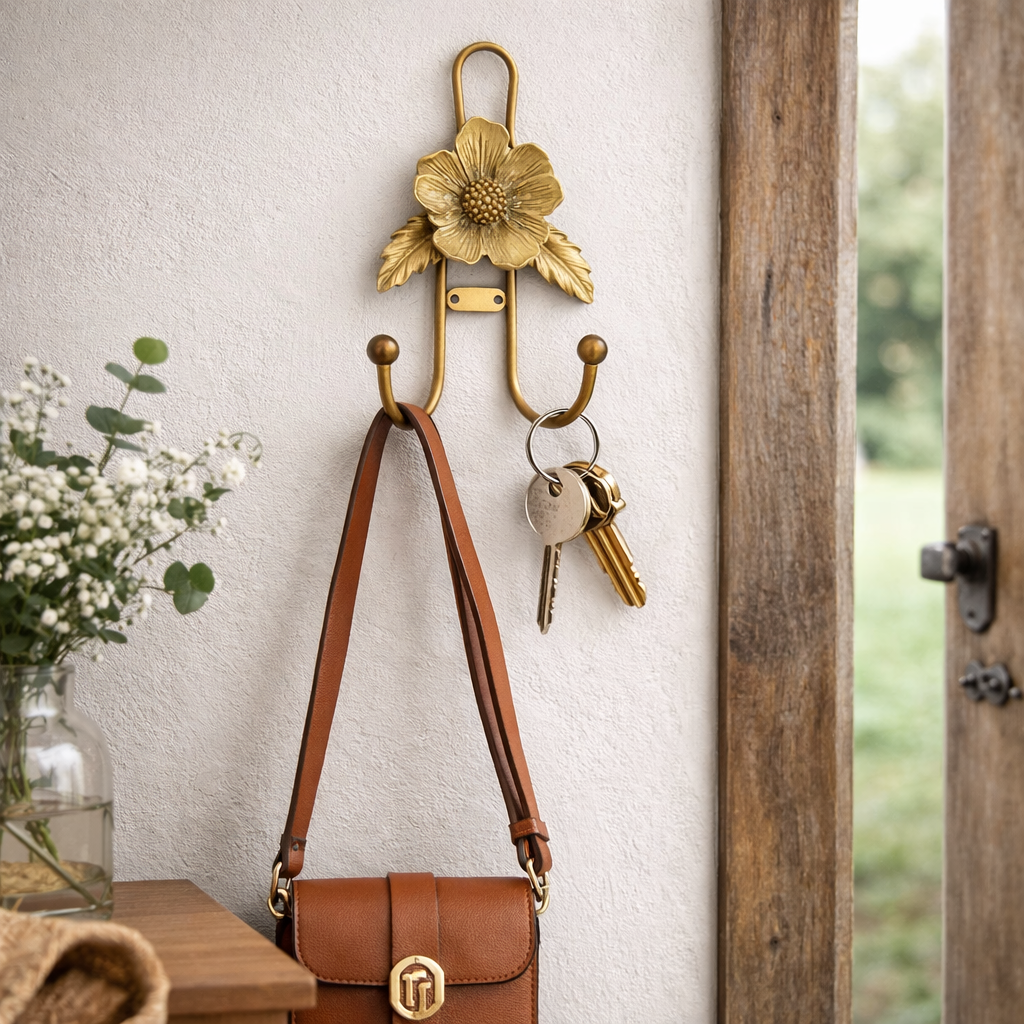 Iron Flower Wall Hook — view 3