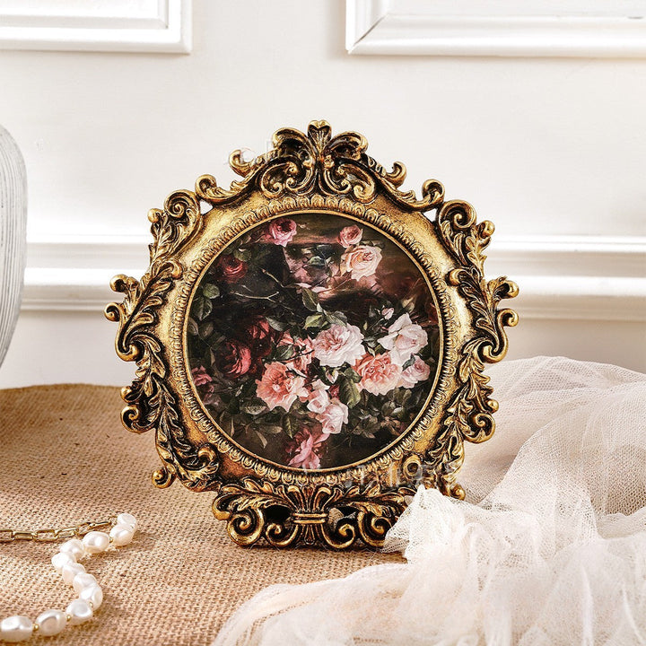 Round Ornate Photo Frame by Vagabond Vintage