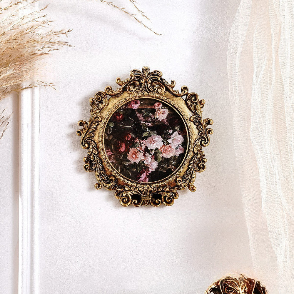 Round Ornate Photo Frame by Vagabond Vintage