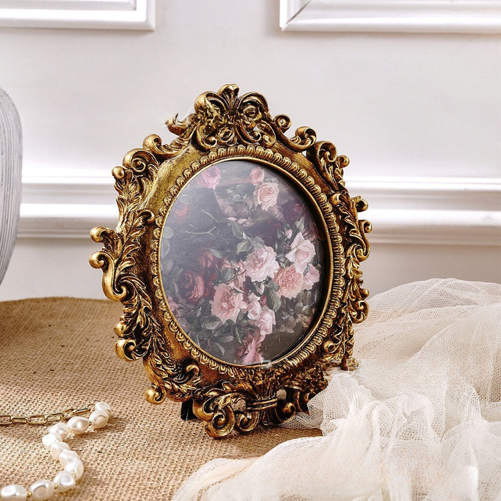 Round Ornate Photo Frame by Vagabond Vintage