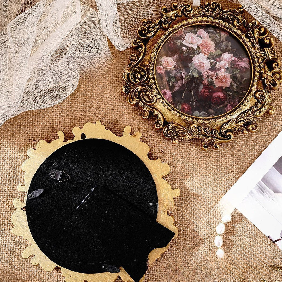 Round Ornate Photo Frame by Vagabond Vintage
