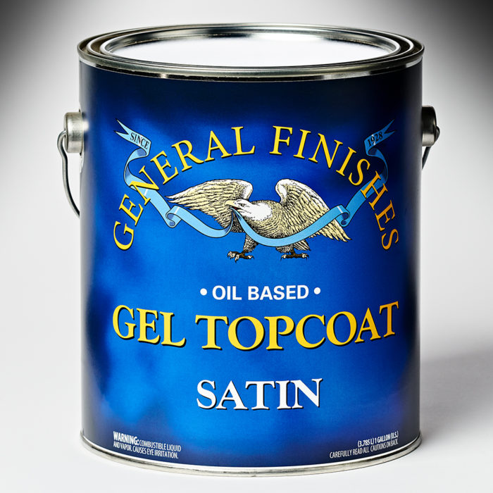 TOPCOAT SATIN General Finishes Gel Wood Stain GALLON (oil based)