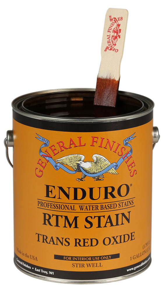 Enduro Ready To Match Stain Trans Red Oxide (water based) 5 GALLONS