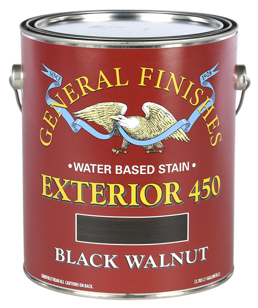 BLACK WALNUT General Finishes Exterior 450 Wood Stain GALLON (water based)