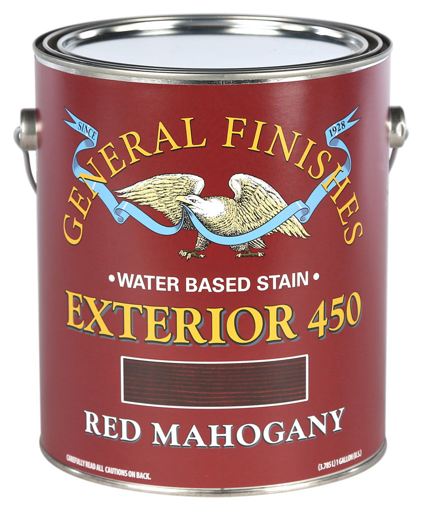 RED MAHOGANY General Finishes Exterior 450 Wood Stain GALLON (water based)
