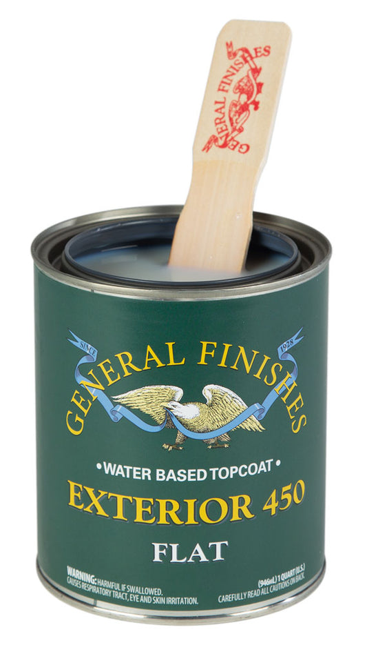 FLAT General Finishes Exterior 450 Topcoat GALLON