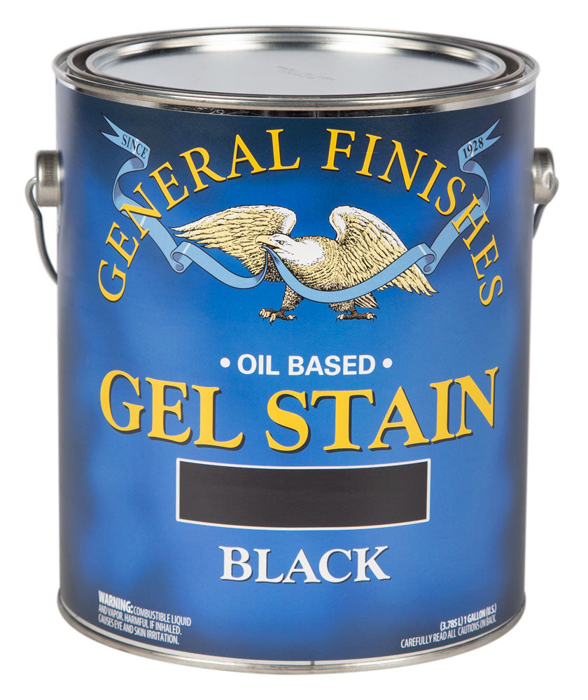 BLACK General Finishes Gel Wood Stain GALLON (oil based)