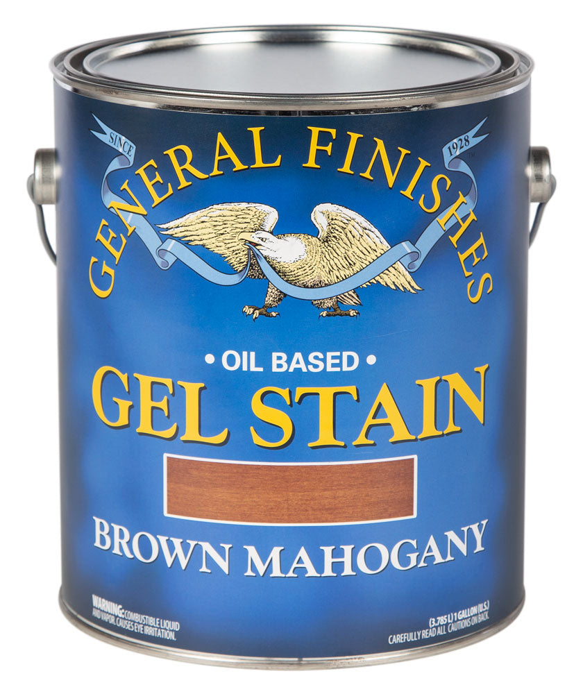 BROWN MAHOGANY General Finishes Gel Wood Stain GALLON (oil based)