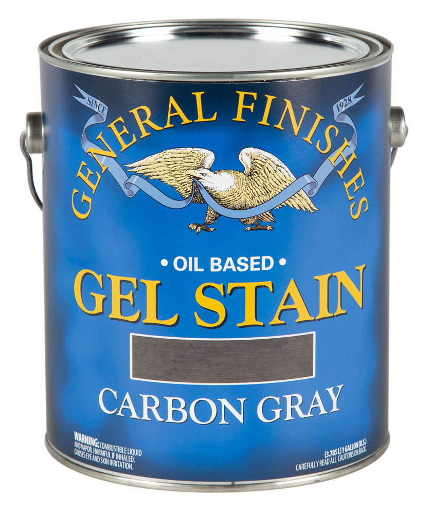 CARBON GRAY General Finishes Gel Wood Stain GALLON (oil based)
