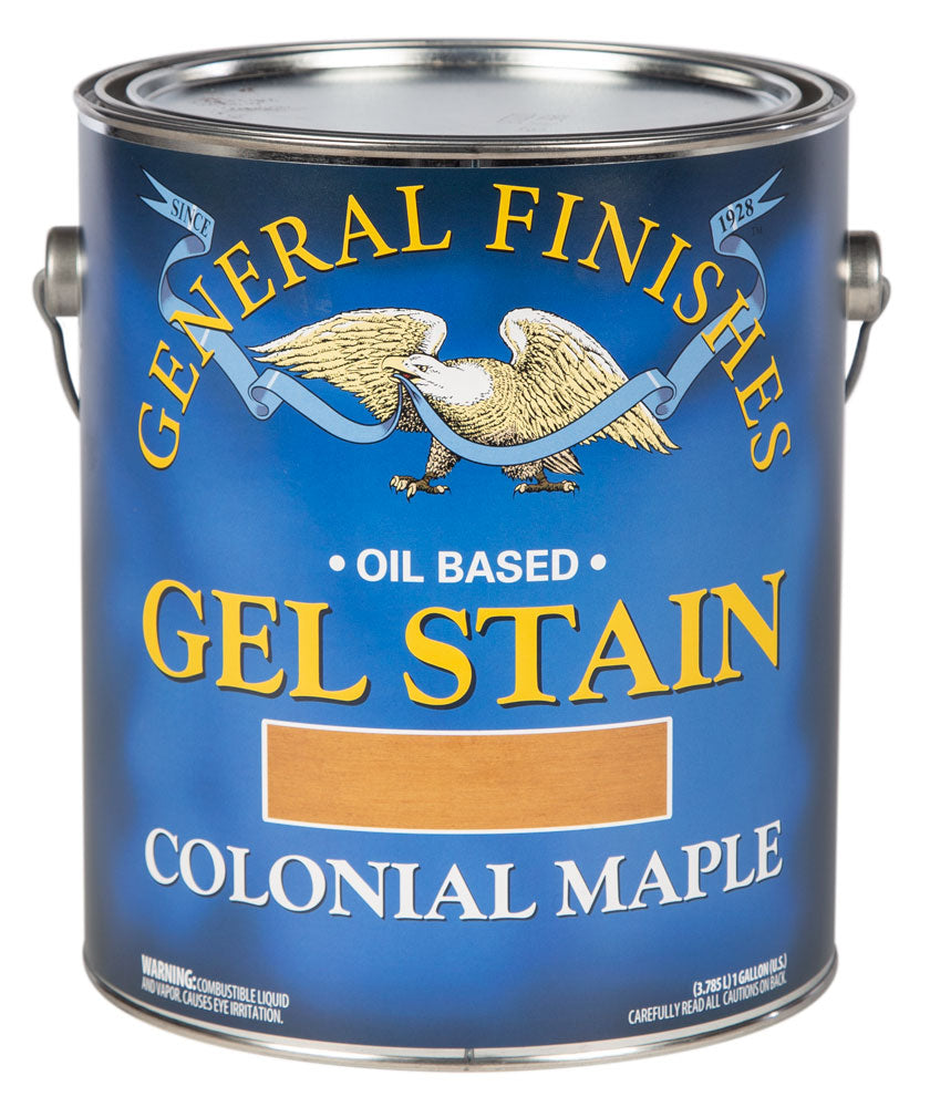 COLONIAL MAPLE General Finishes Gel Wood Stain GALLON (oil based)