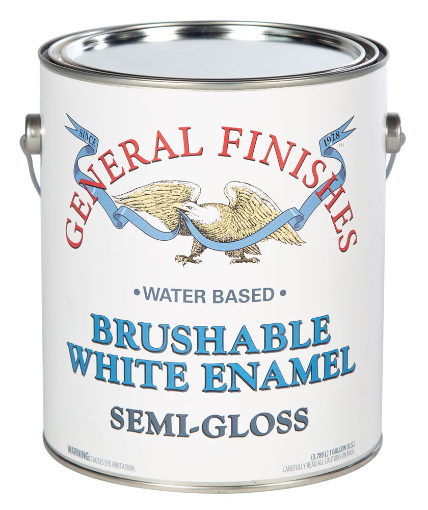 Brushable White Enamel Semi-Gloss (Water Based) GALLON
