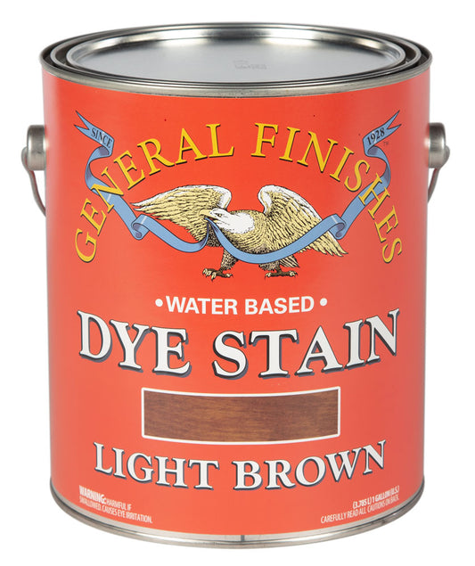 LIGHT BROWN General Finishes Dye Stain 5 GALLONS