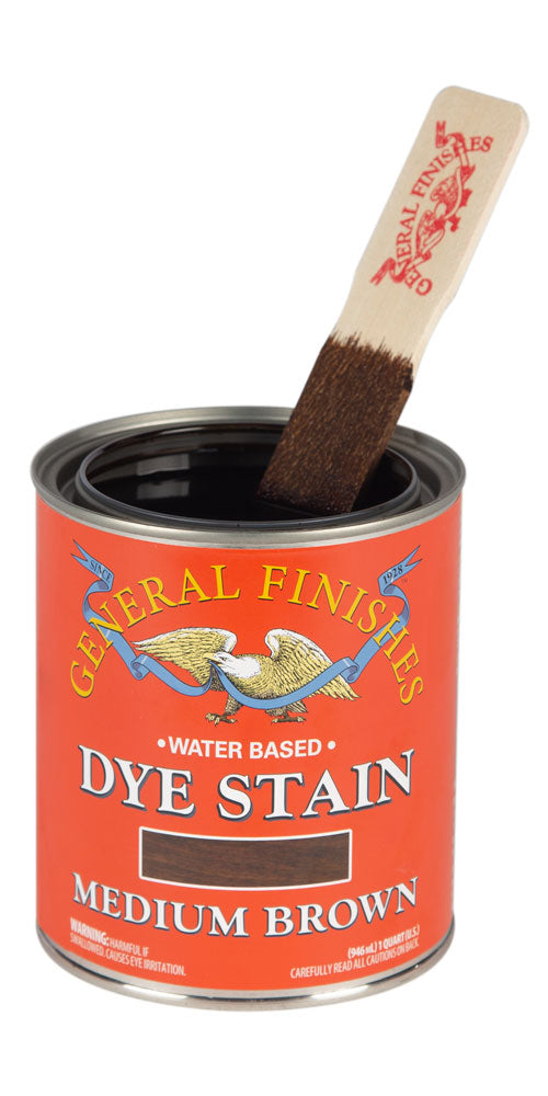 MEDIUM BROWN General Finishes Dye Stain QUART