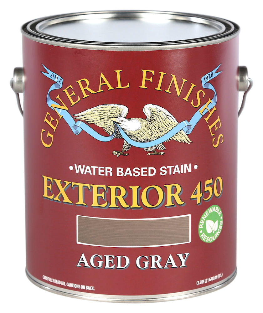 AGED GREY General Finishes Exterior 450 Wood Stain GALLON (water based)
