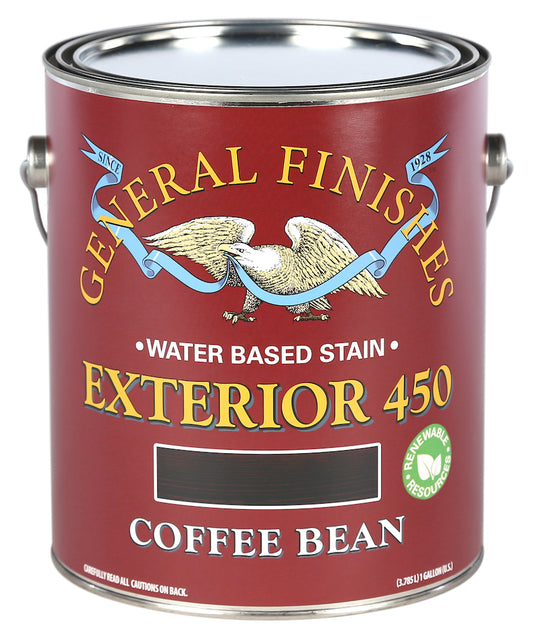 COFFEE BEAN General Finishes Exterior 450 Wood Stain GALLON (water based)