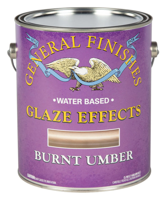 BURNT UMBER General Finishes Glaze Effects GALLON