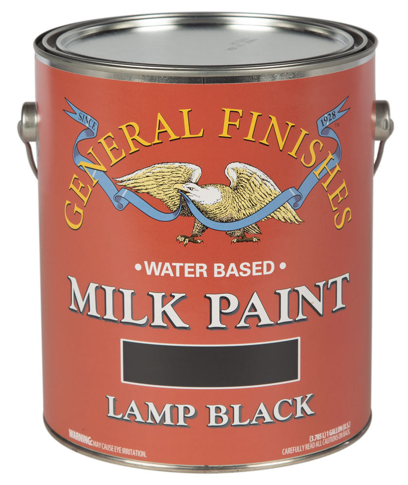 LAMP BLACK General Finishes Milk Paint 5 GALLONS