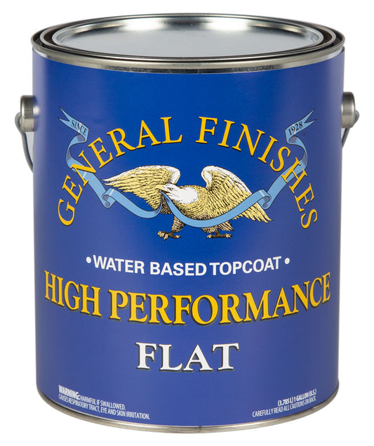 High Performance Water-Based Topcoat Flat GALLON