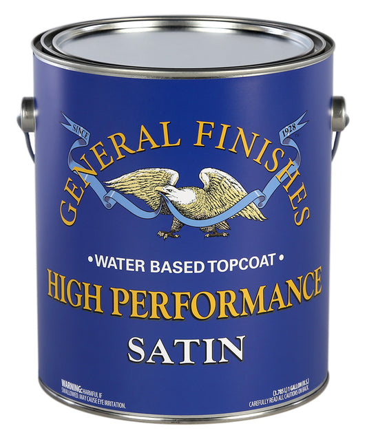 High Performance Water-Based Topcoat Satin GALLON