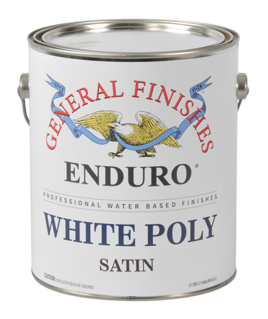Enduro White Poly FLAT (water based) 1 GALLONS